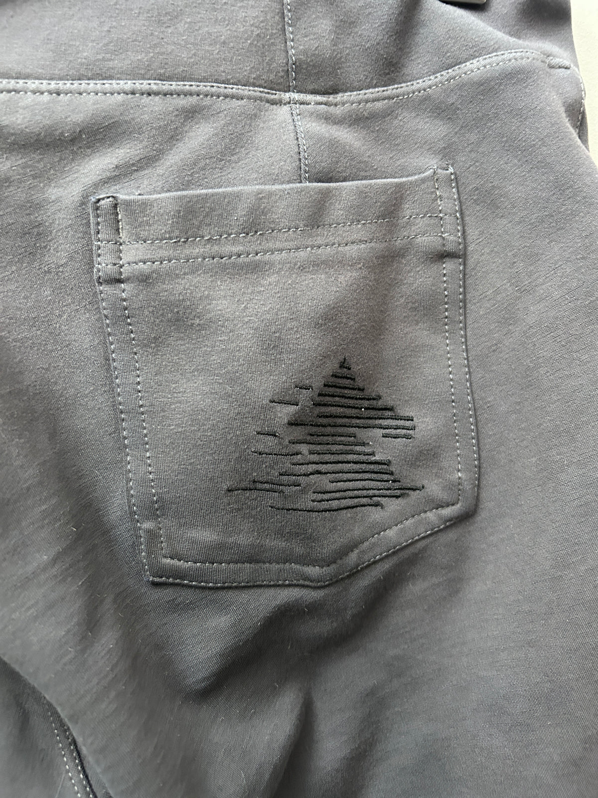 FOAL Grey Kneepatch Breeches Large