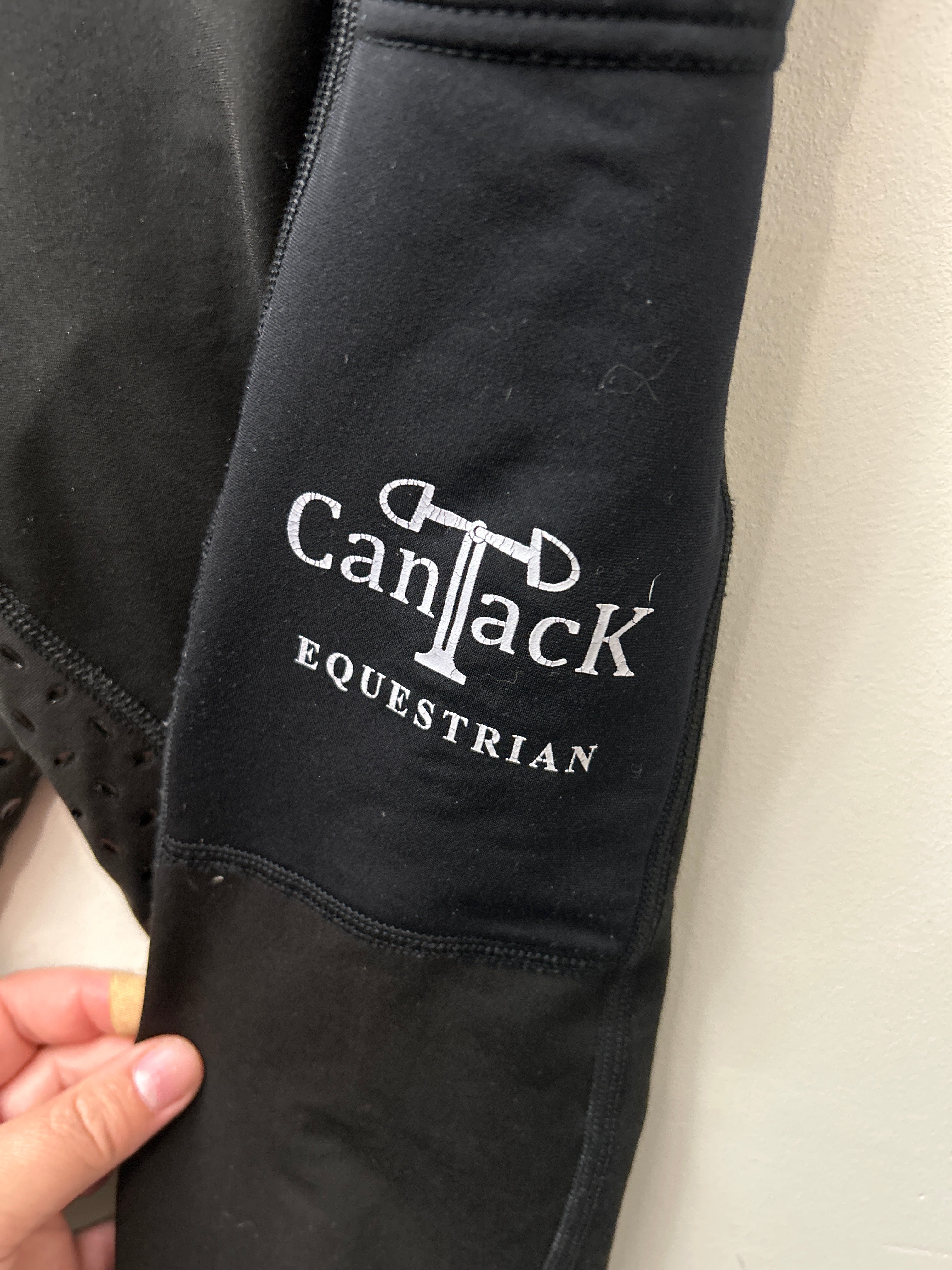 CanTack Black Full Seat Riding Tights XSmall