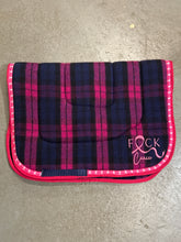 Load image into Gallery viewer, Cedar Lodge F* Cancer English Saddle Pad
