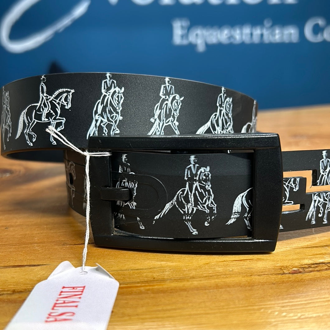 C4 Belt Black Dressage Outlines