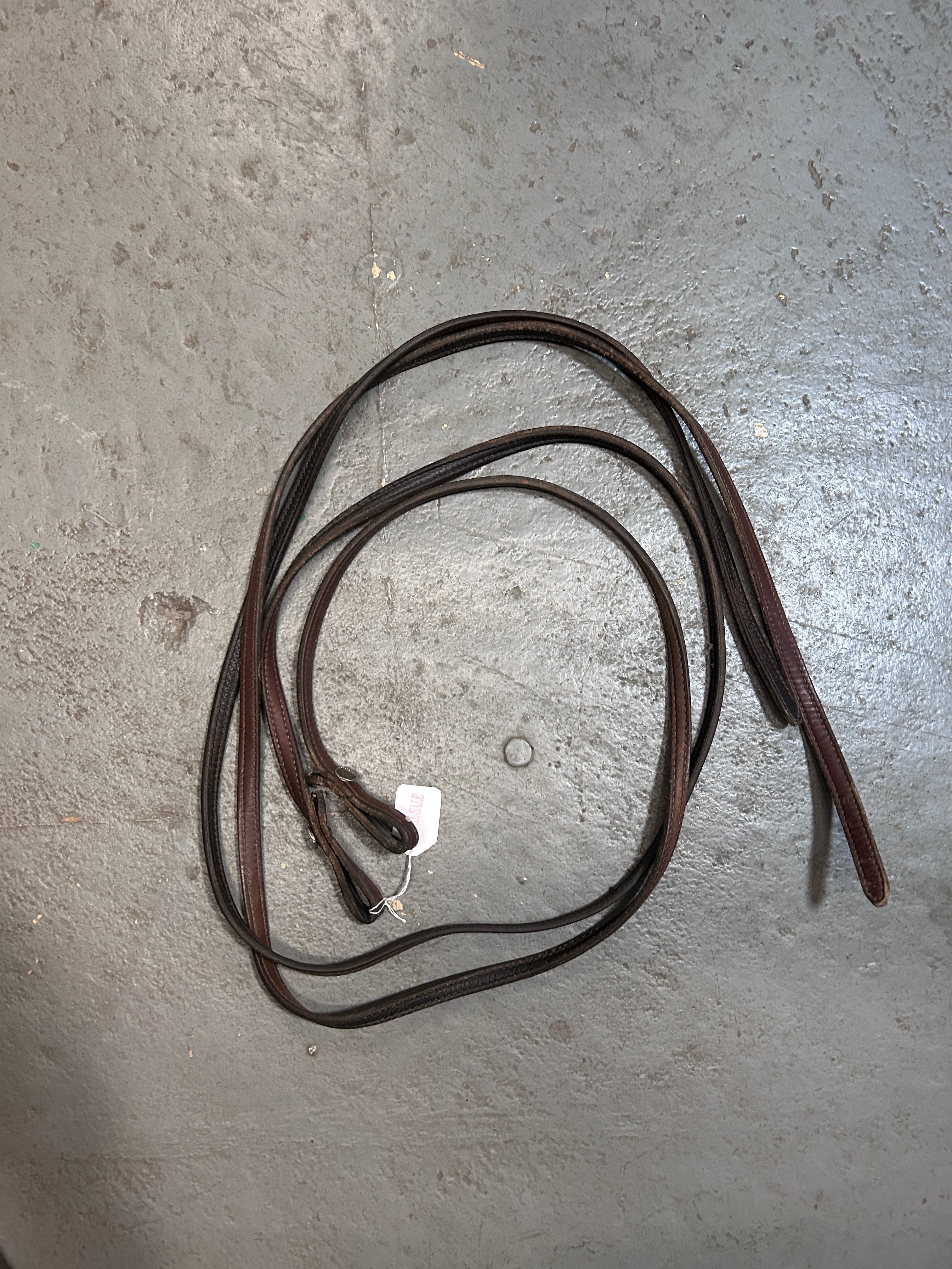 Dark Oil Western Split Reins