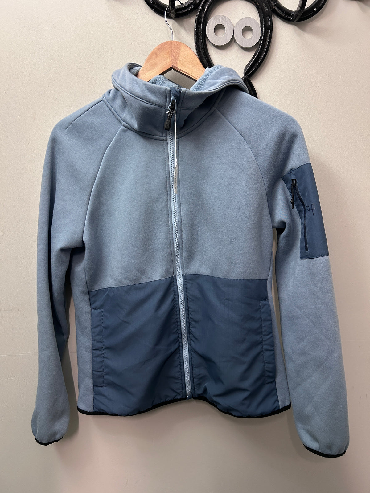 Horse Pilot Light Blue Sweater Medium
