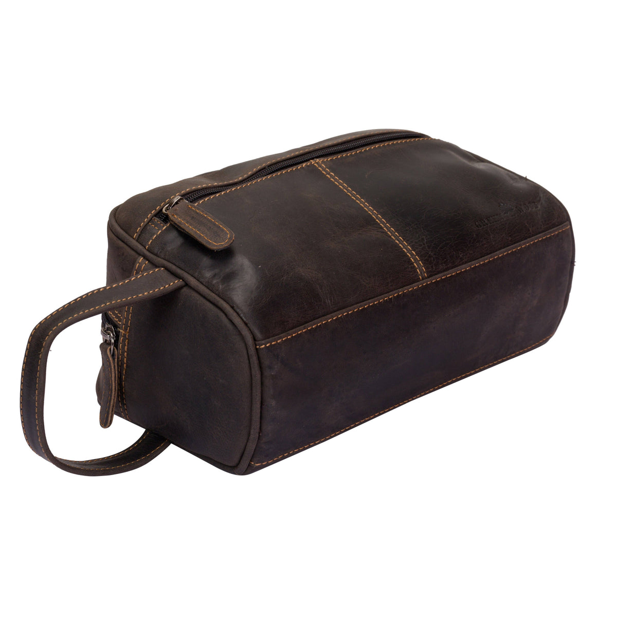 Greenwood Leather - Leather Banff Toiletry Bag: Brown-Greenwood Leather-Evolution Equestrian Co.