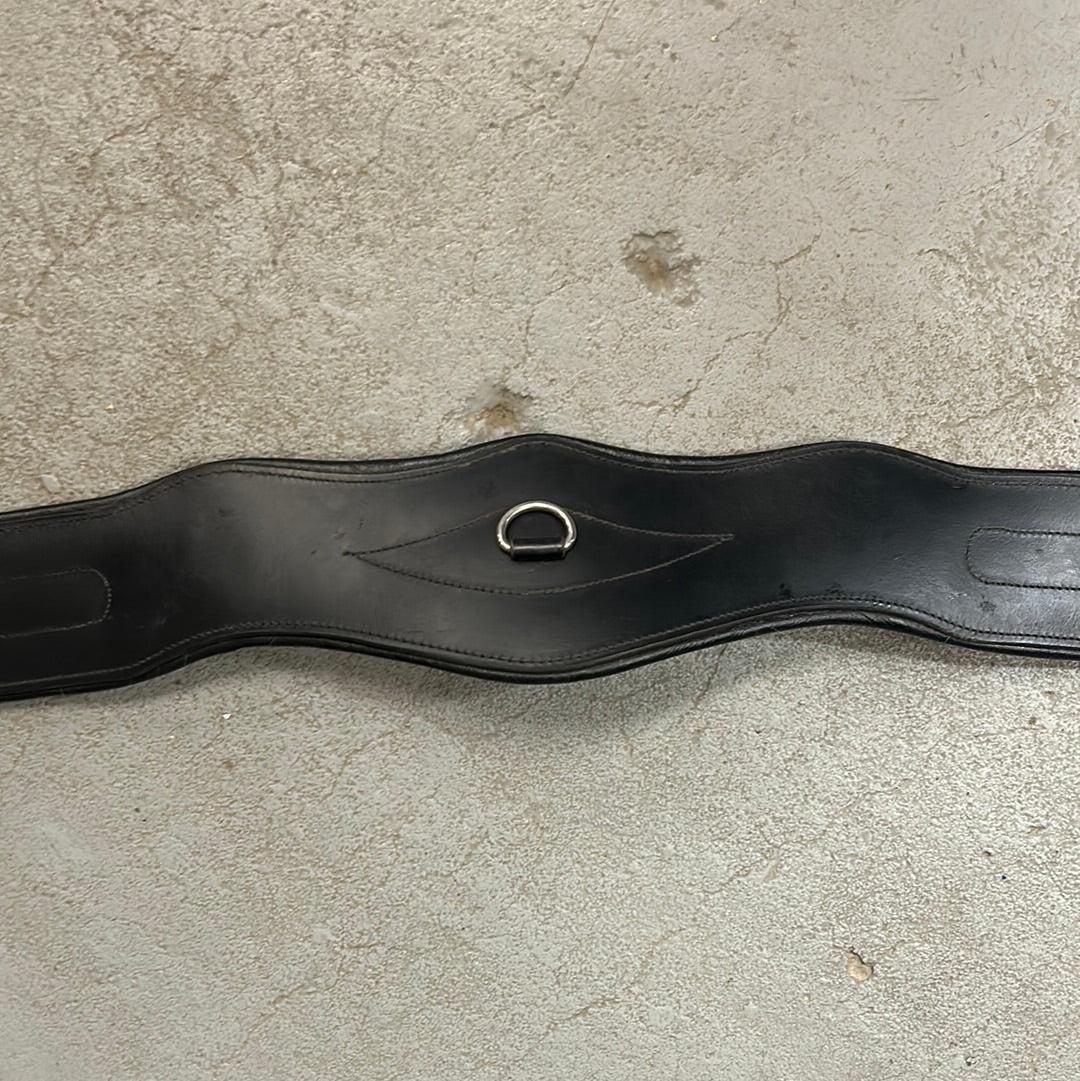 52" Black Leather Girth-English Tack-Consignment-Evolution Equestrian Co.