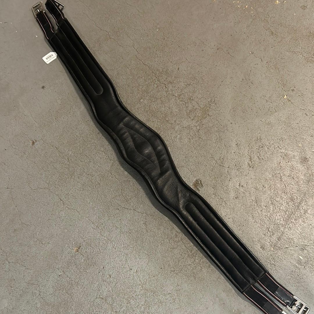 52" Black Leather Girth-English Tack-Consignment-Evolution Equestrian Co.