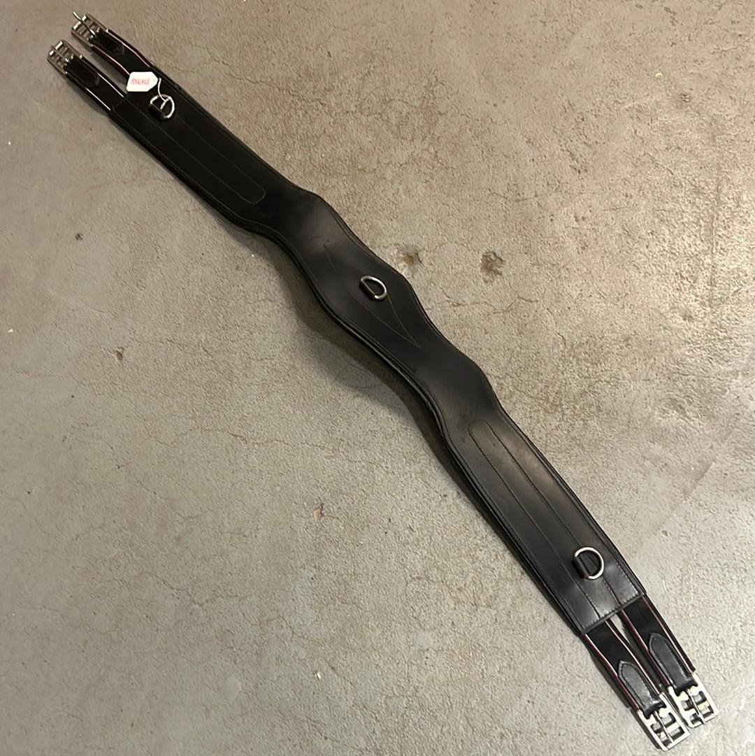 52" Black Leather Girth-English Tack-Consignment-Evolution Equestrian Co.