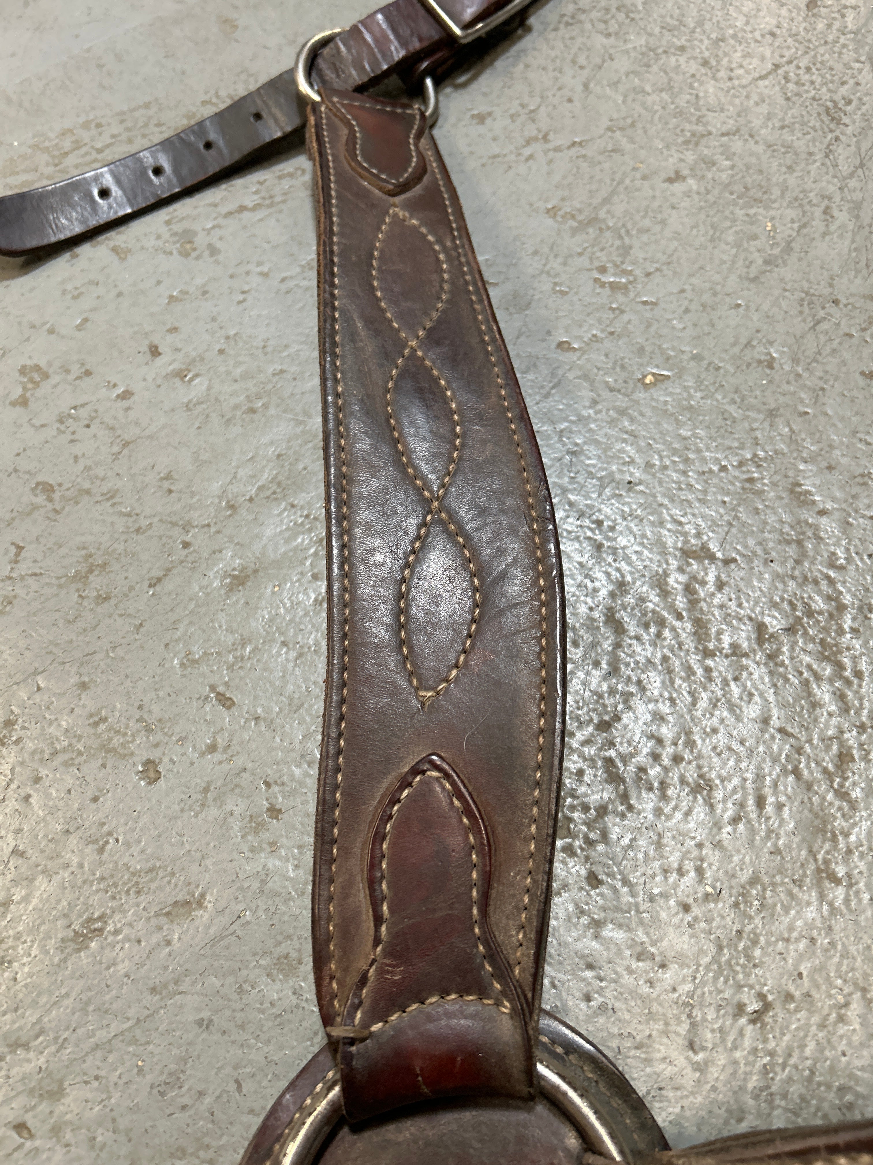 Roper Breast Collar Dark Brown-Western Tack-Consignment-Evolution Equestrian Co.