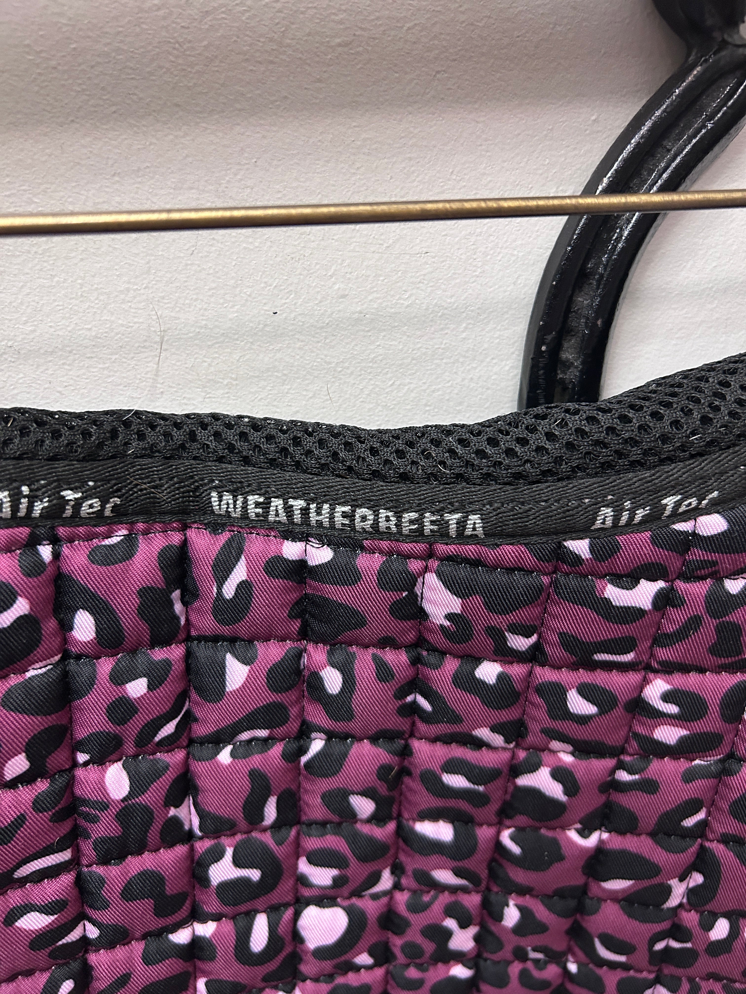 Weatherbeeta AirTec Dressage Saddle Pad Puple Leopard
