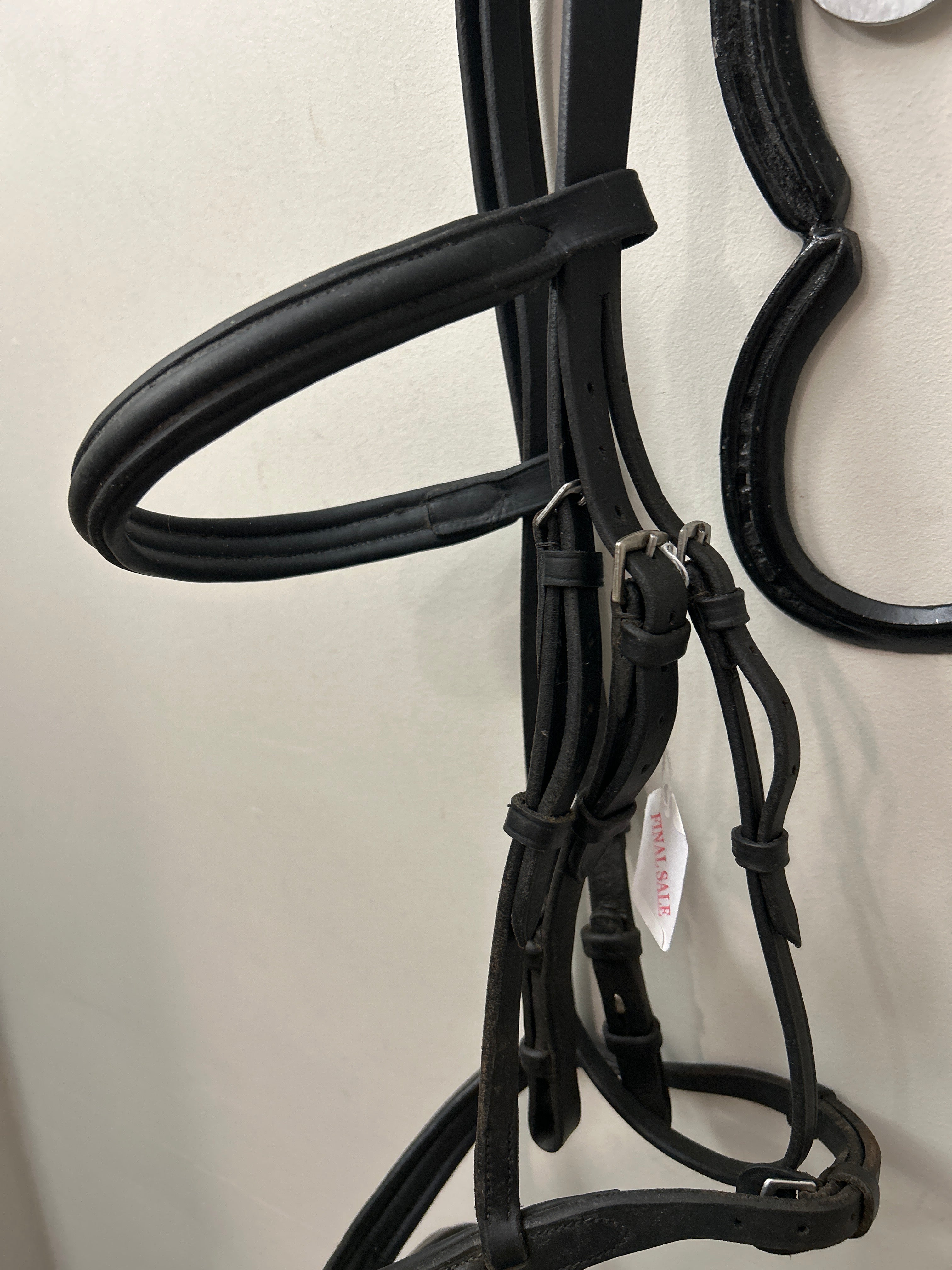 Black Dressage Snaffle Bridle