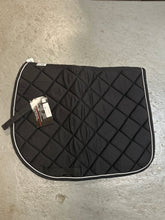 Load image into Gallery viewer, Roma Black English Saddle Pad
