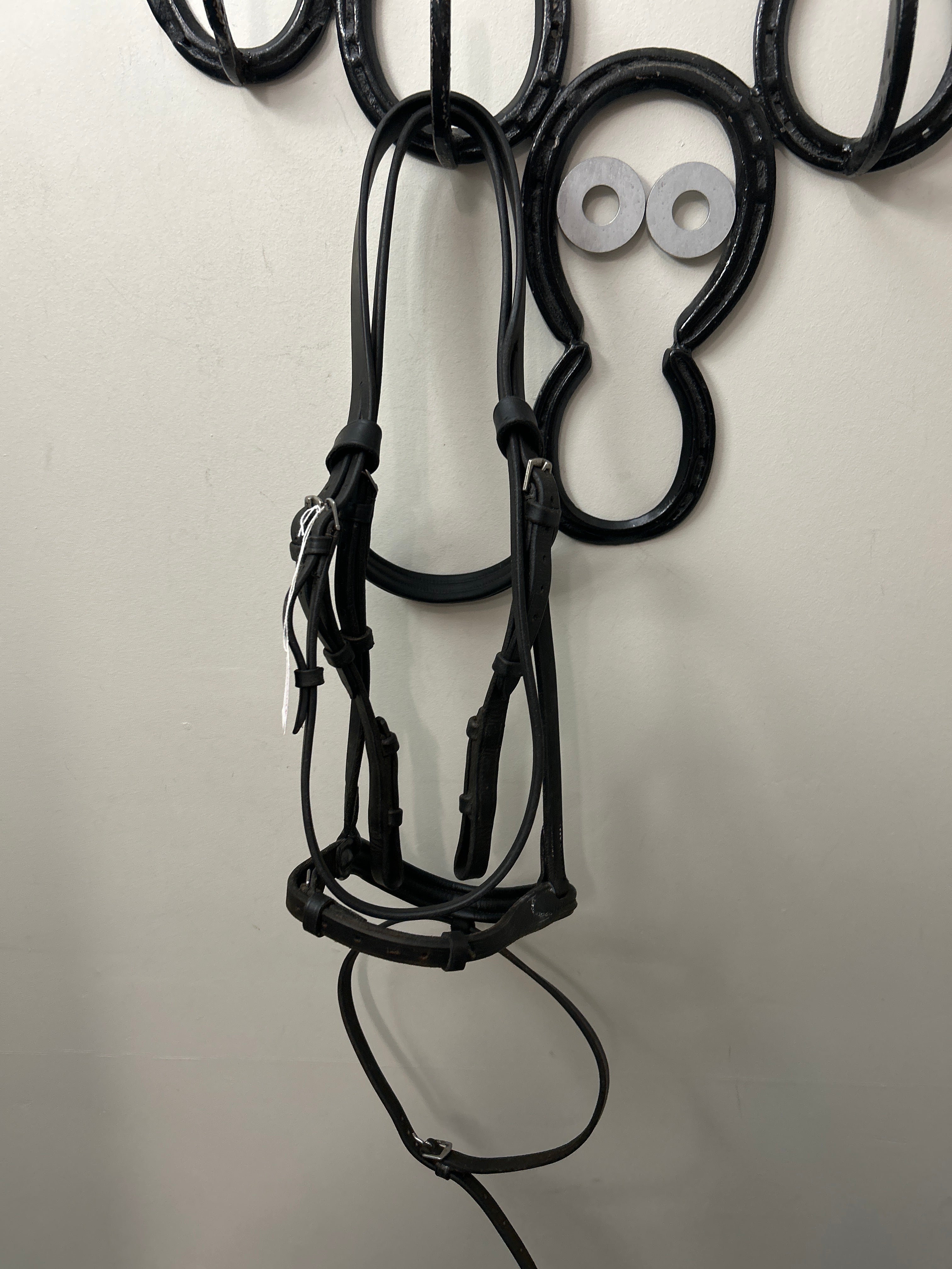 Black Dressage Snaffle Bridle