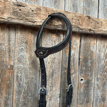 Load image into Gallery viewer, Rodeo Drive - Dark Oil Paisley One Ear Headstall
