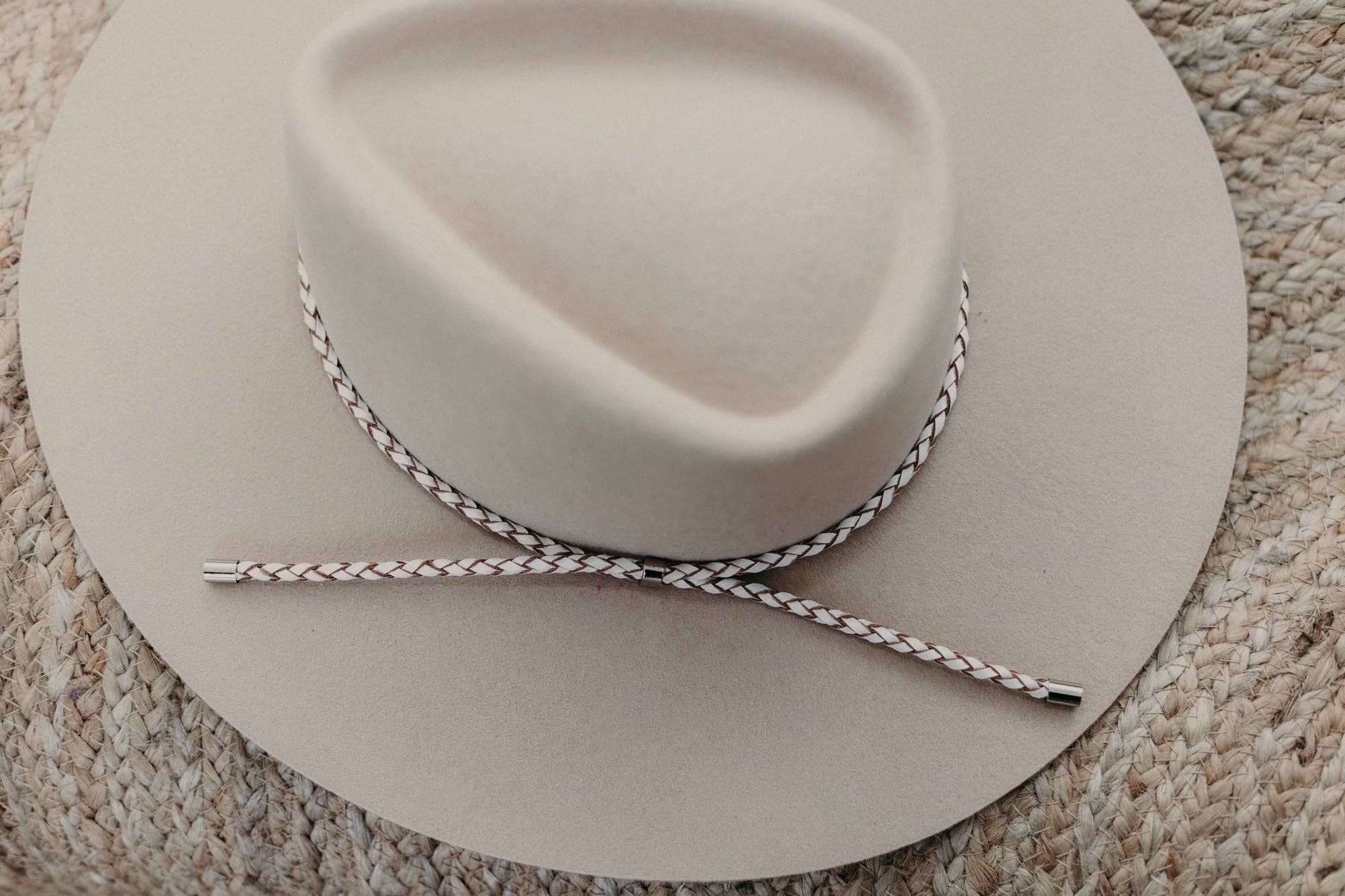 WEST VON - Genuine Leather Braided Hat Band: Saddle-WEST VON-Evolution Equestrian Co.