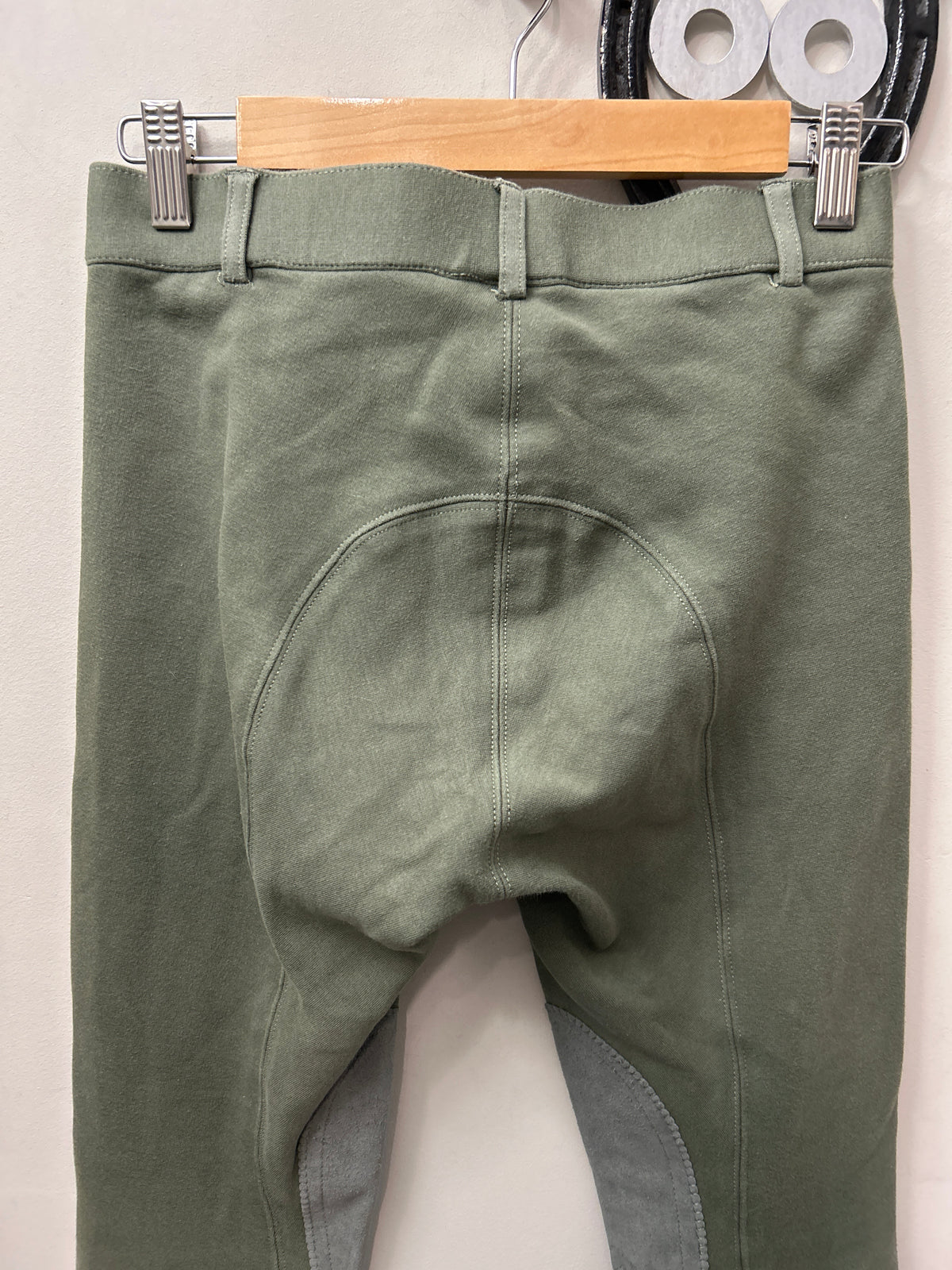 Elation Red Label Cotton Knee Patch Breeches Green 28