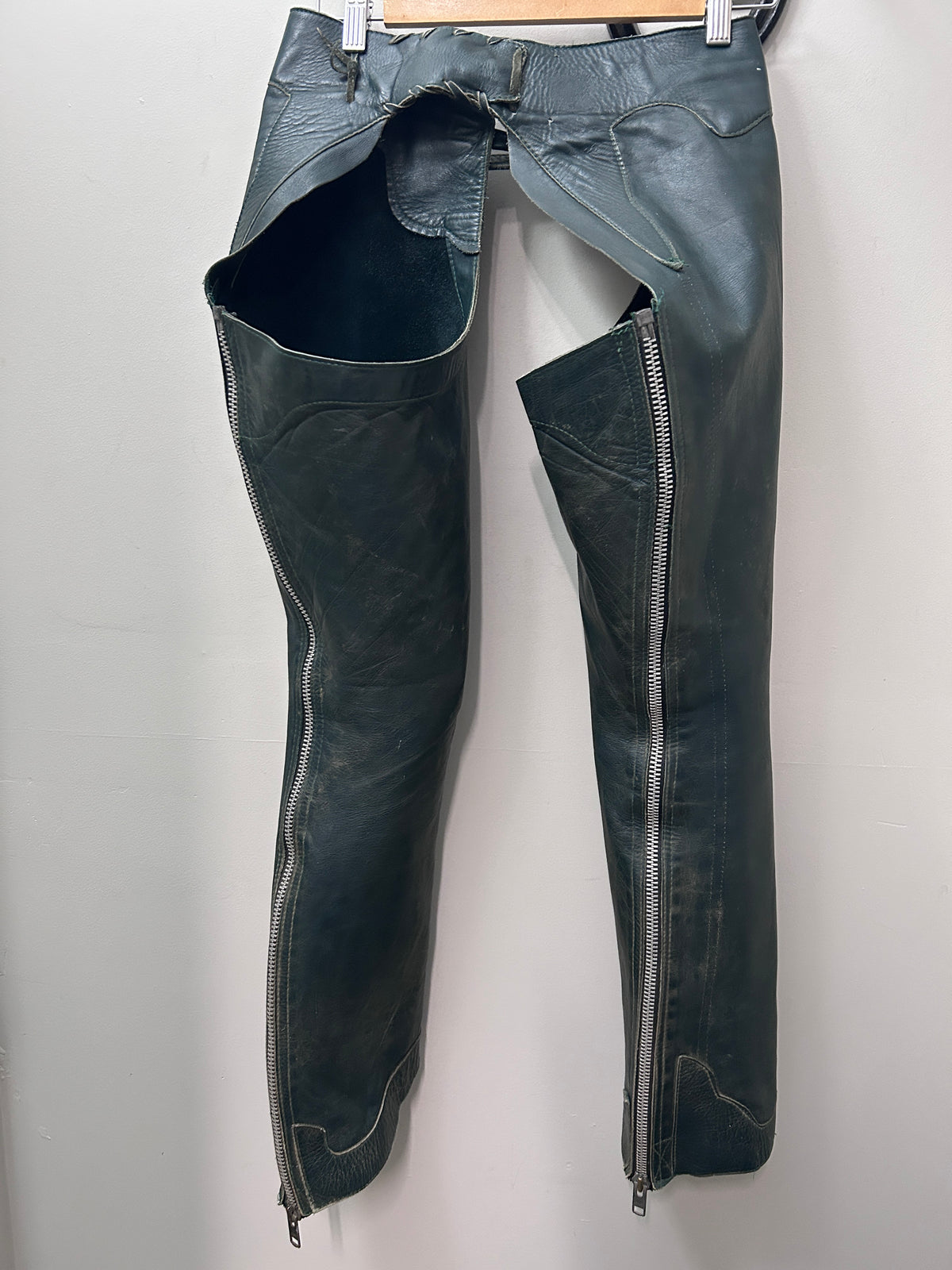 Western Leather Chaps XSmall Dark Green