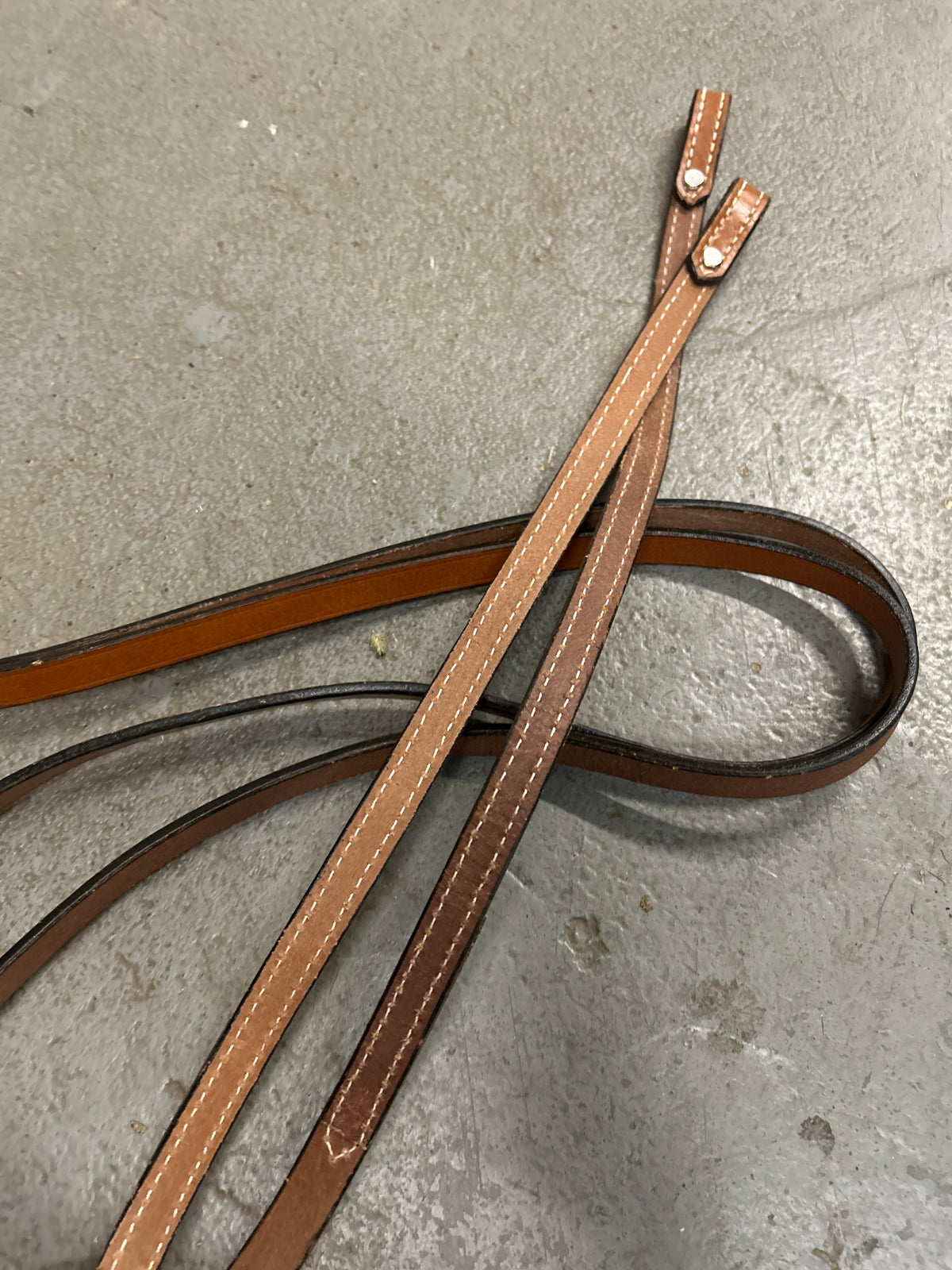 Light Oil Western Split Reins