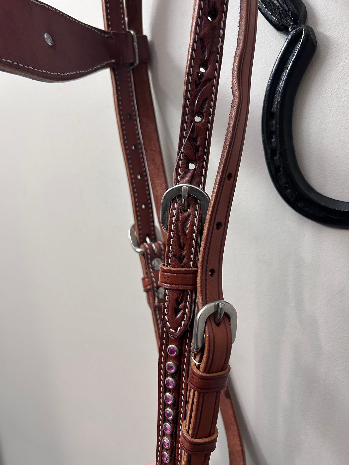 Bling Breast Cancer Western Headstall