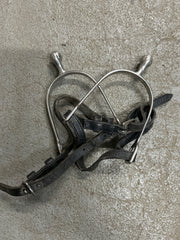 English Roller Ball Spurs with Straps