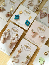 Load image into Gallery viewer, Clay by Day Designs - Western Country Boho Cattle/Cow Skull Stud Earring
