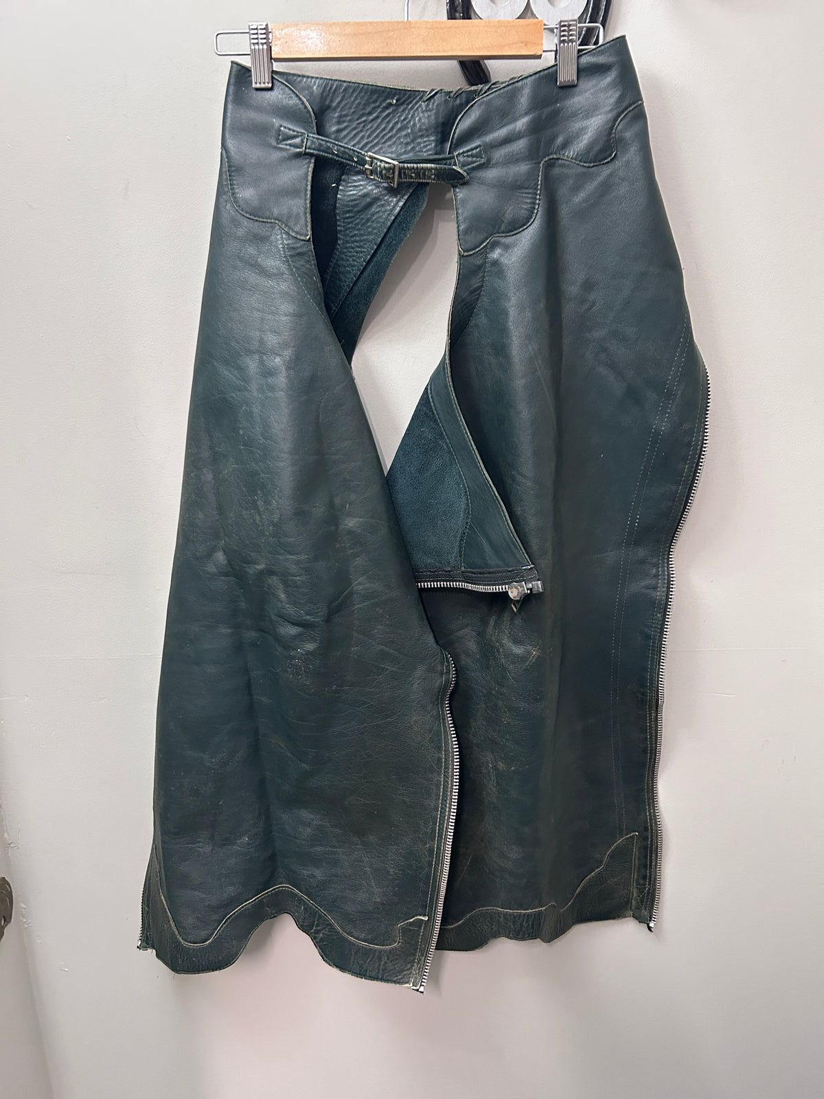 Western Leather Chaps XSmall Dark Green