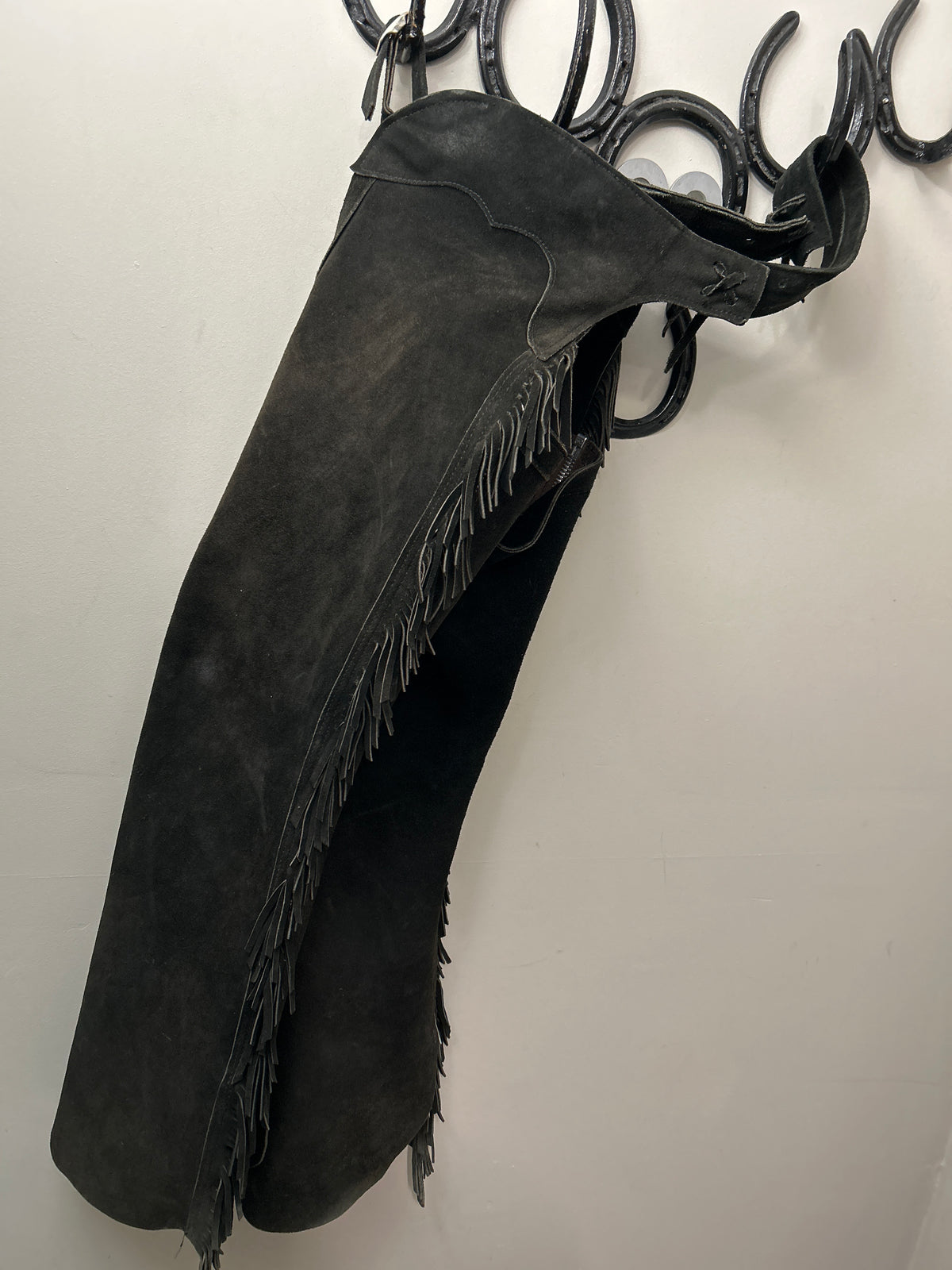 Black Suede Chaps Medium