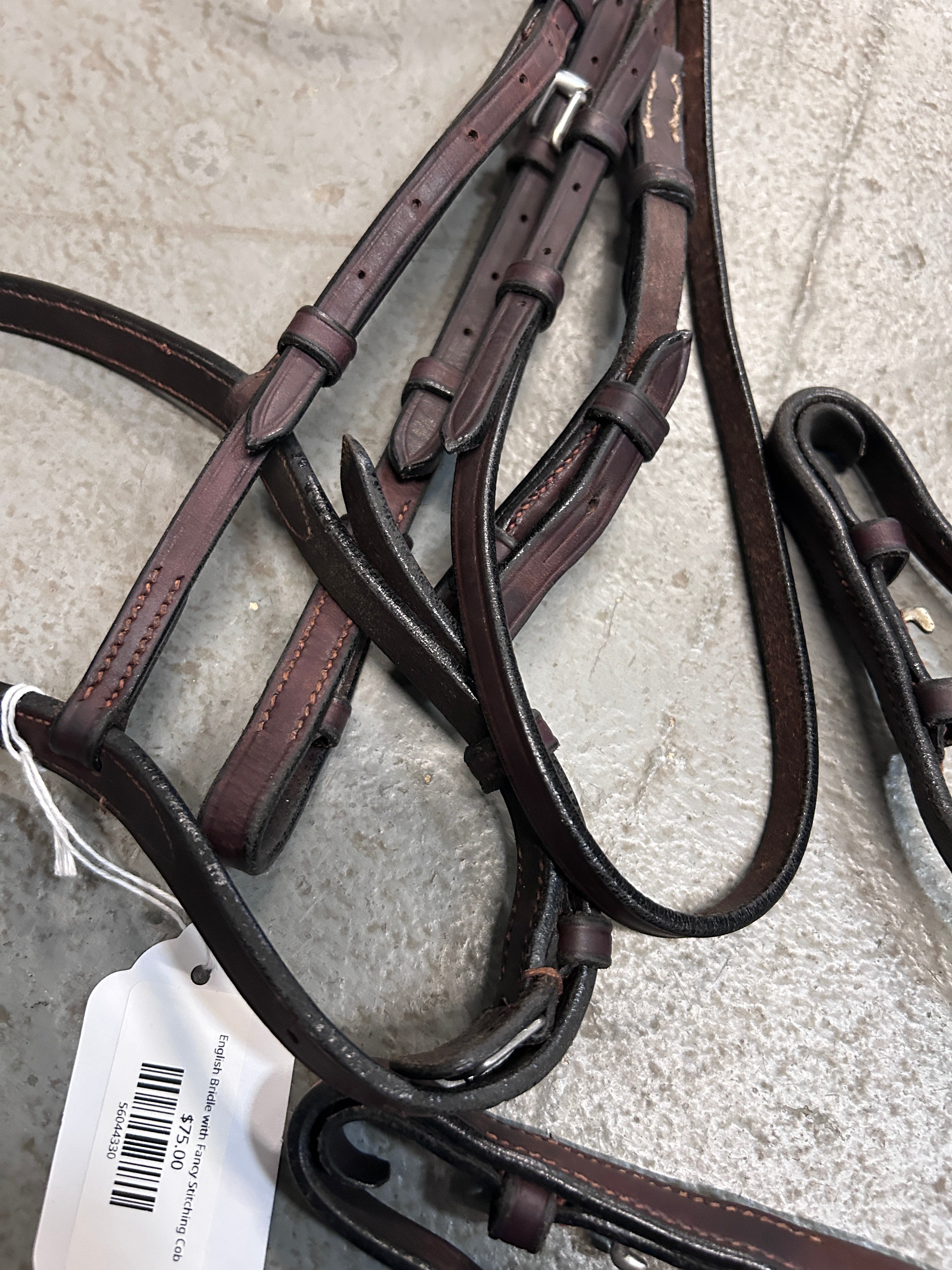 English Bridle with Fancy Stitching Cob