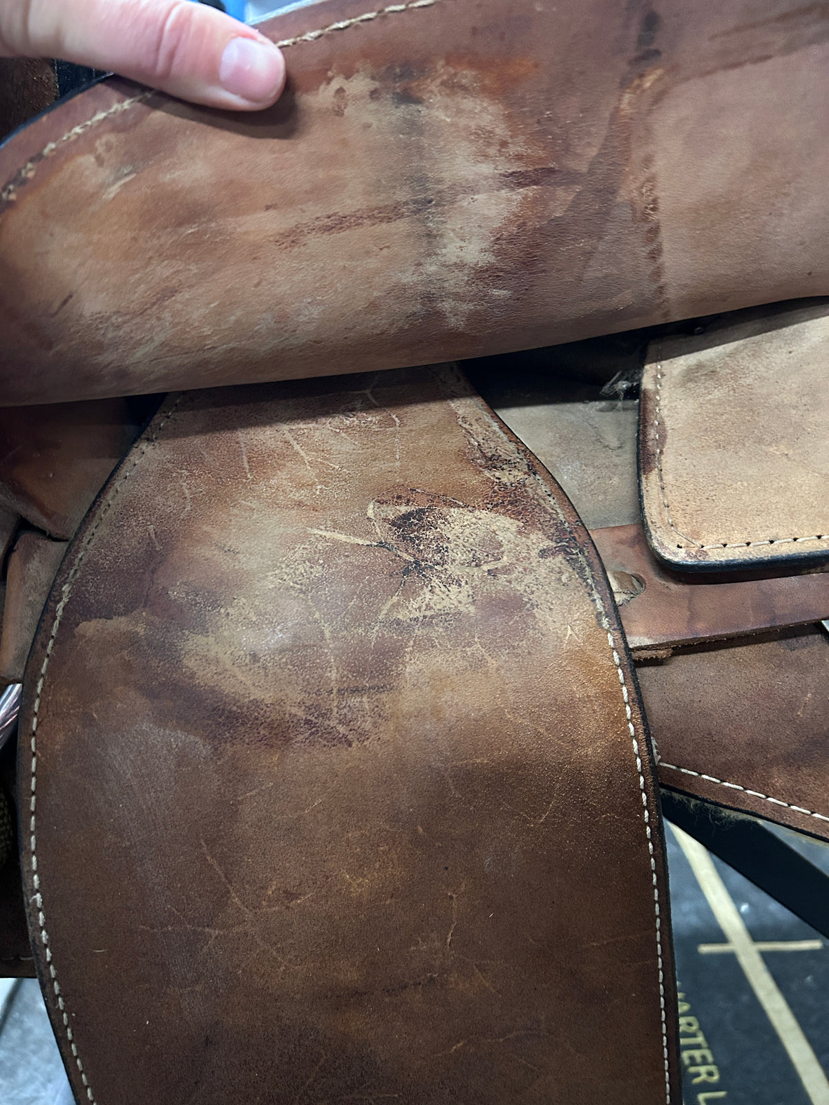 16" Rough-Out Western Training Saddle