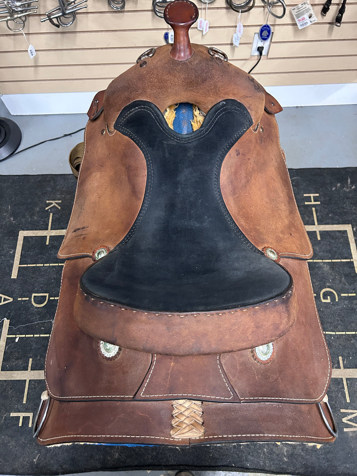 16" Rough-Out Western Training Saddle