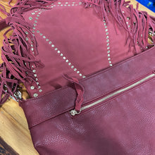 Load image into Gallery viewer, Red Fringe Western Purse
