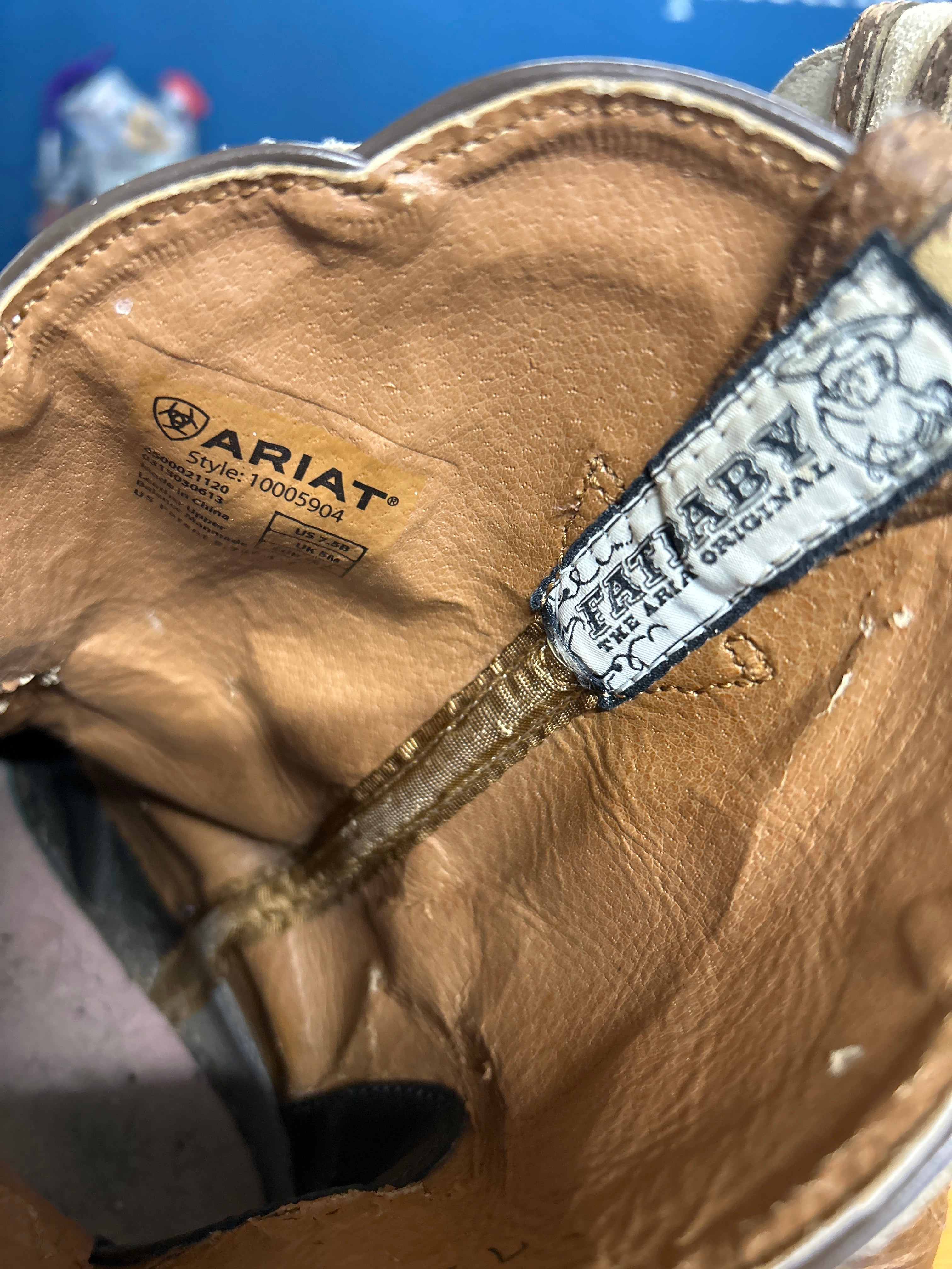 Ariat Fat Baby Cowboy Boots 7.5B