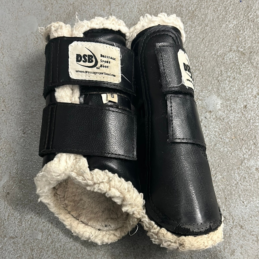 Dressage Sport Boots Black/White Small