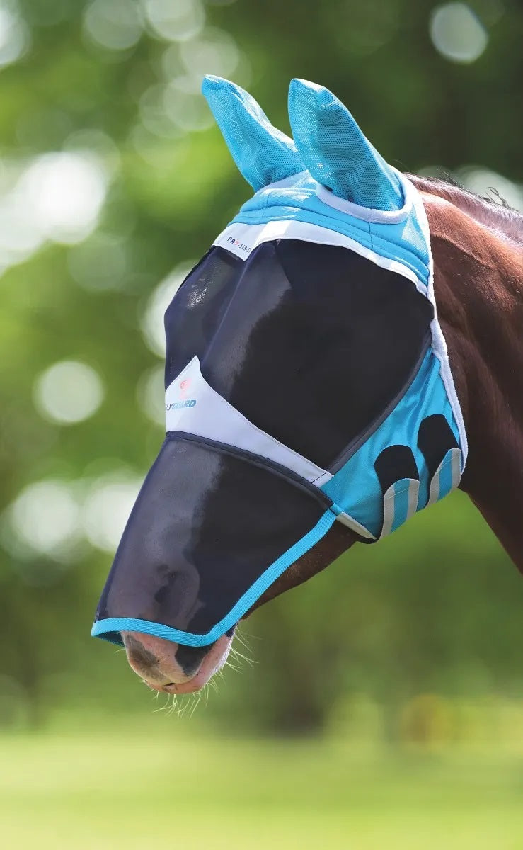 Shires Fine Mesh Fly Mask with Ears and Nose