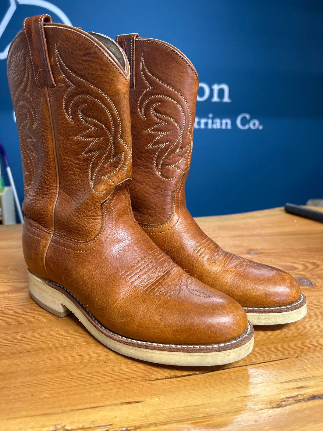 Canadian Made Tan Cowboy Boots 6.5