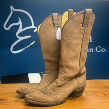 Load image into Gallery viewer, Vintage Justin European Elk Suede Cowboy Boots Mens 8.5D
