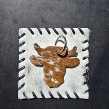 Load image into Gallery viewer, Ranchers Closet Handmade Cow Head Keychain
