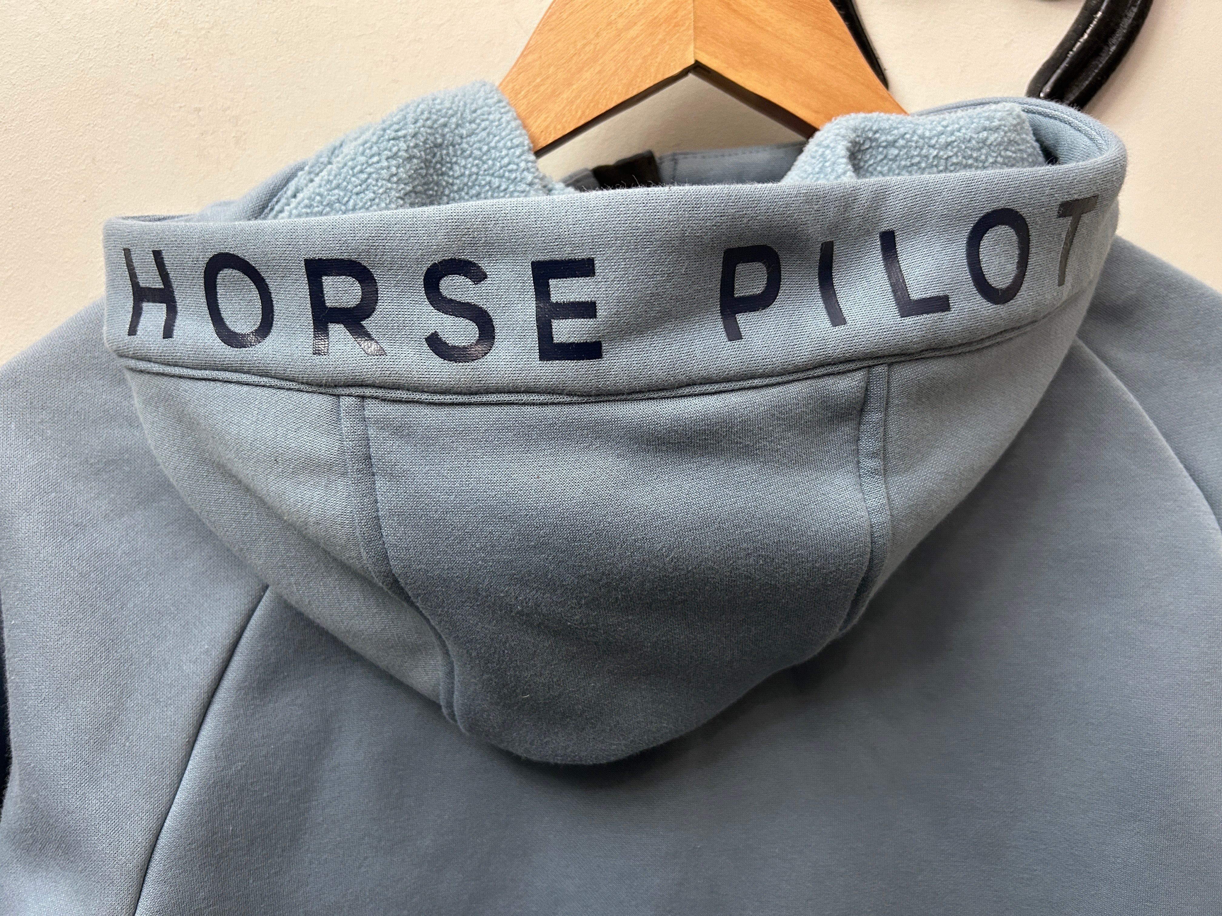 Horse Pilot Light Blue Sweater Medium