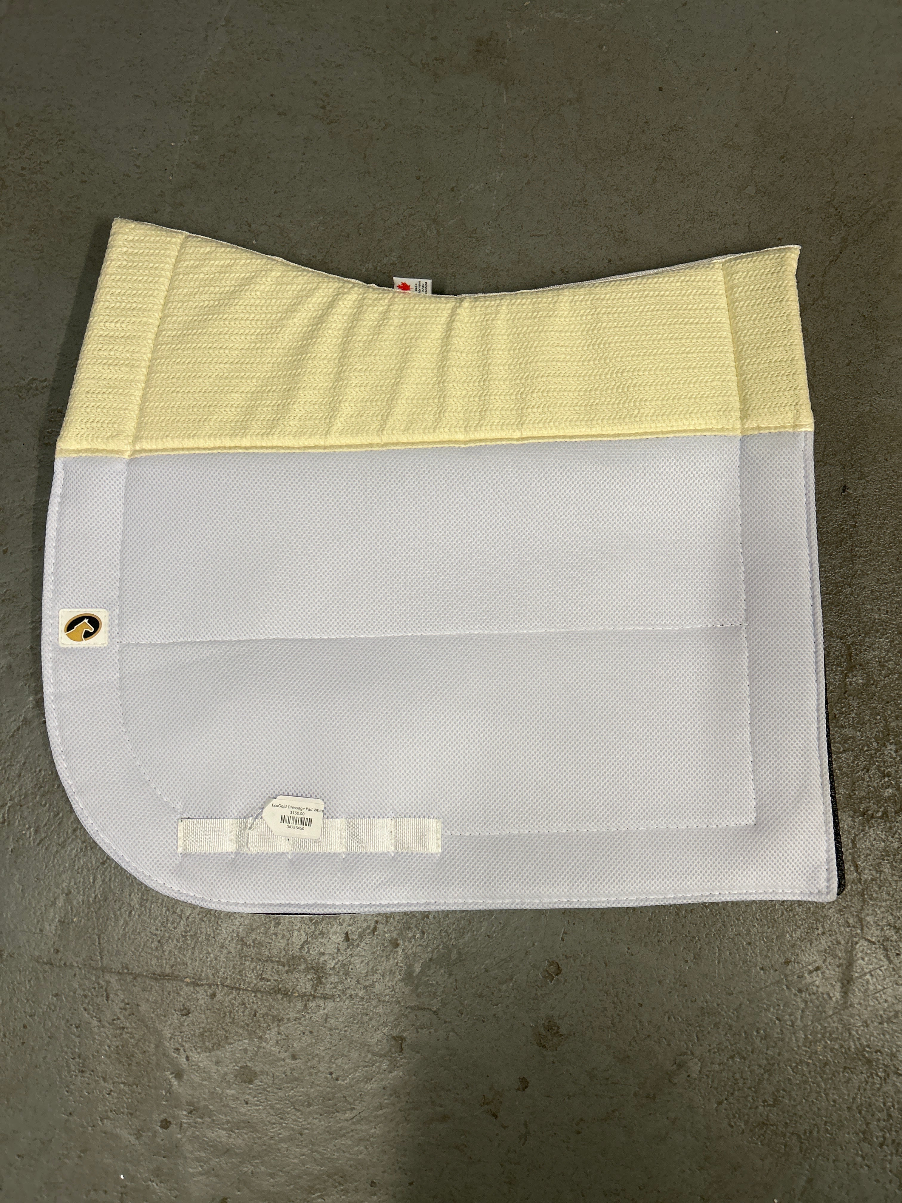 EcoGold Dressage Pad White