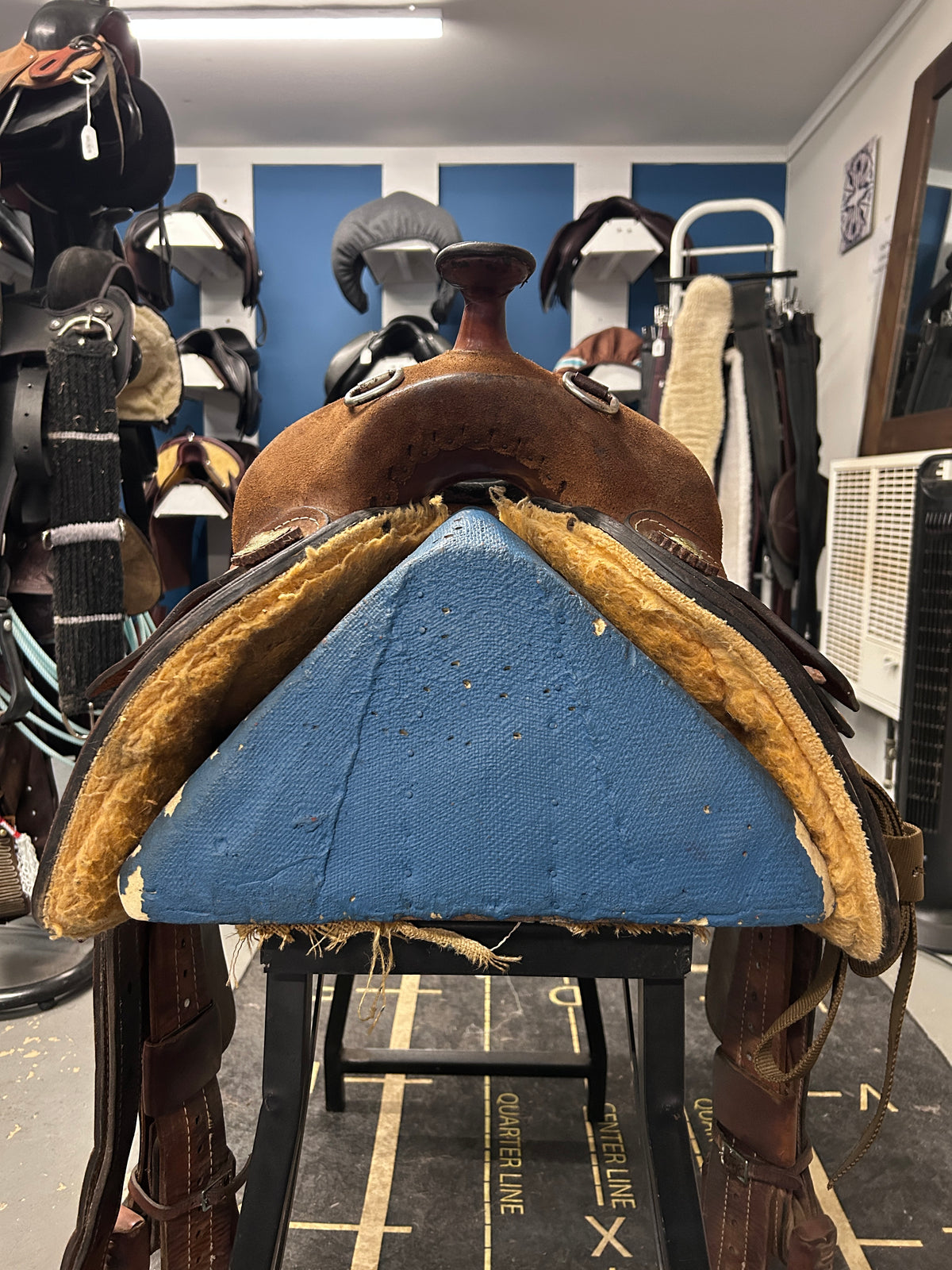 16" Rough-Out Western Training Saddle