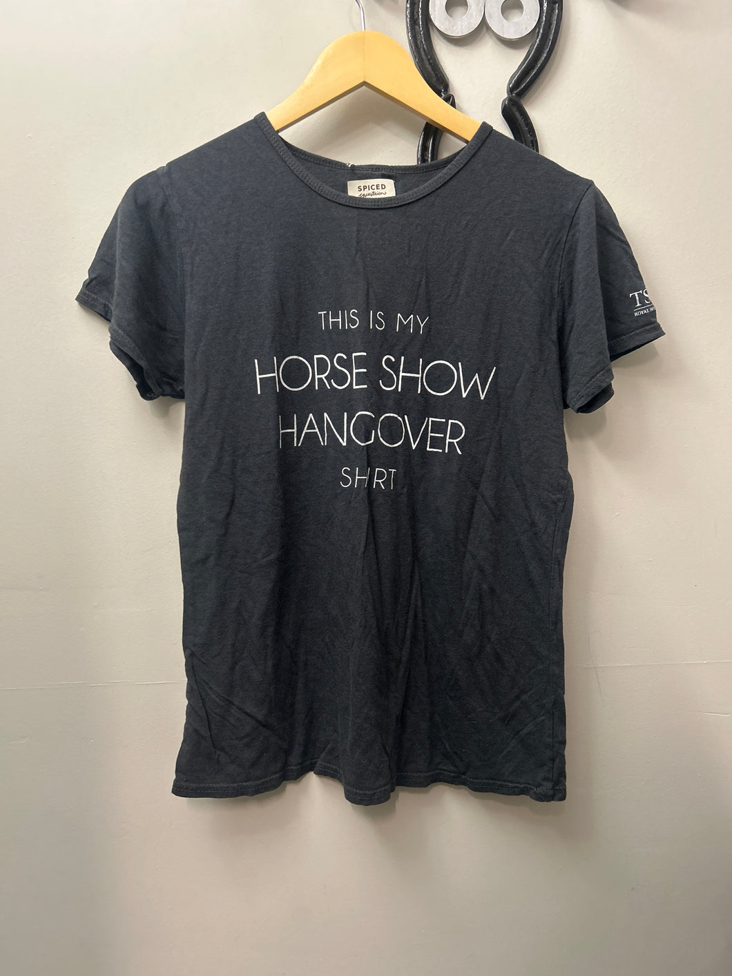 Spiced Equine Horse Show Hangover Shirt Large