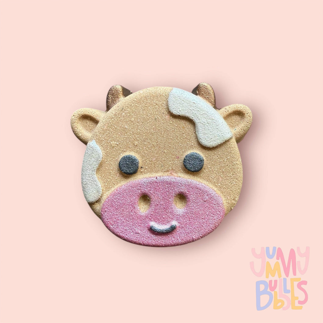 Yummy Bubbles Bath Fizz Cute Brown Cow