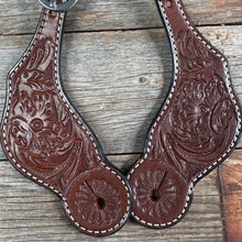 Load image into Gallery viewer, Rodeo Drive - Medium Oil Floral Tooled Spur Straps
