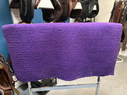 Wool Saddle Blanket - Dark Purple, 36x34 inches