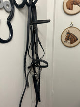 Load image into Gallery viewer, Chetak Black Bridle with Reins
