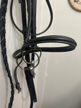 Load image into Gallery viewer, Chetak Black Bridle with Reins
