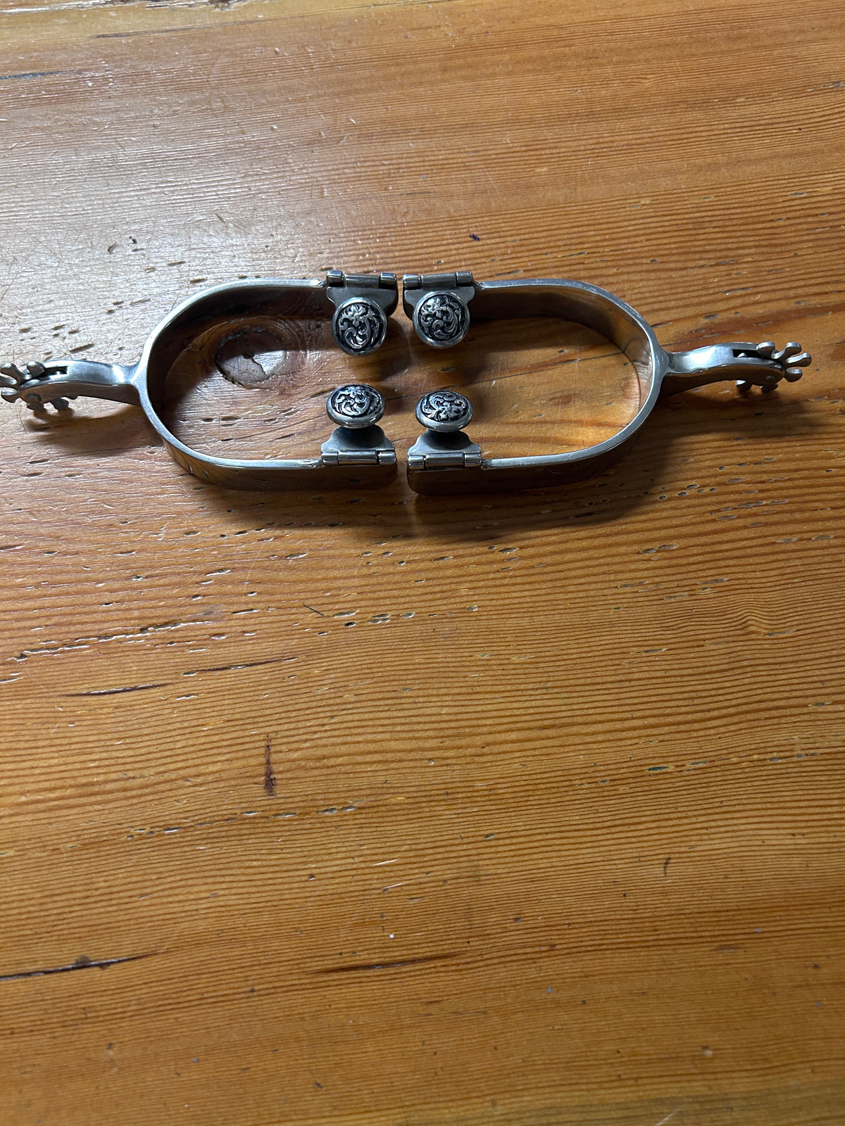 Ladies Engraved Western Spurs