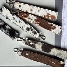 Load image into Gallery viewer, Ranchers Closet Cowhide Western Long Keychain
