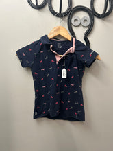 Load image into Gallery viewer, Kid&#39;s Navy and Pink Polo Shirt 8
