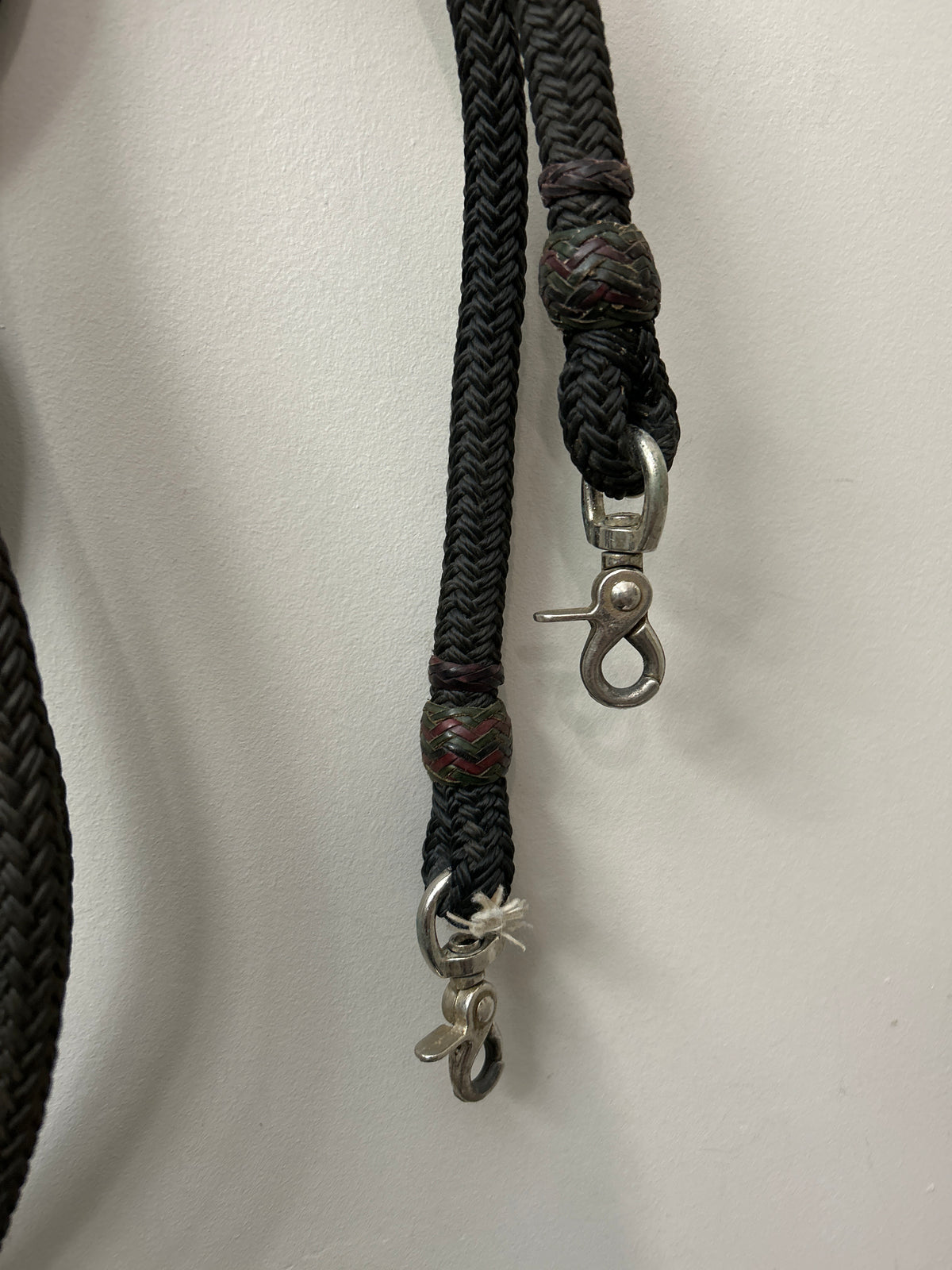 Black Rope Reins with Clips