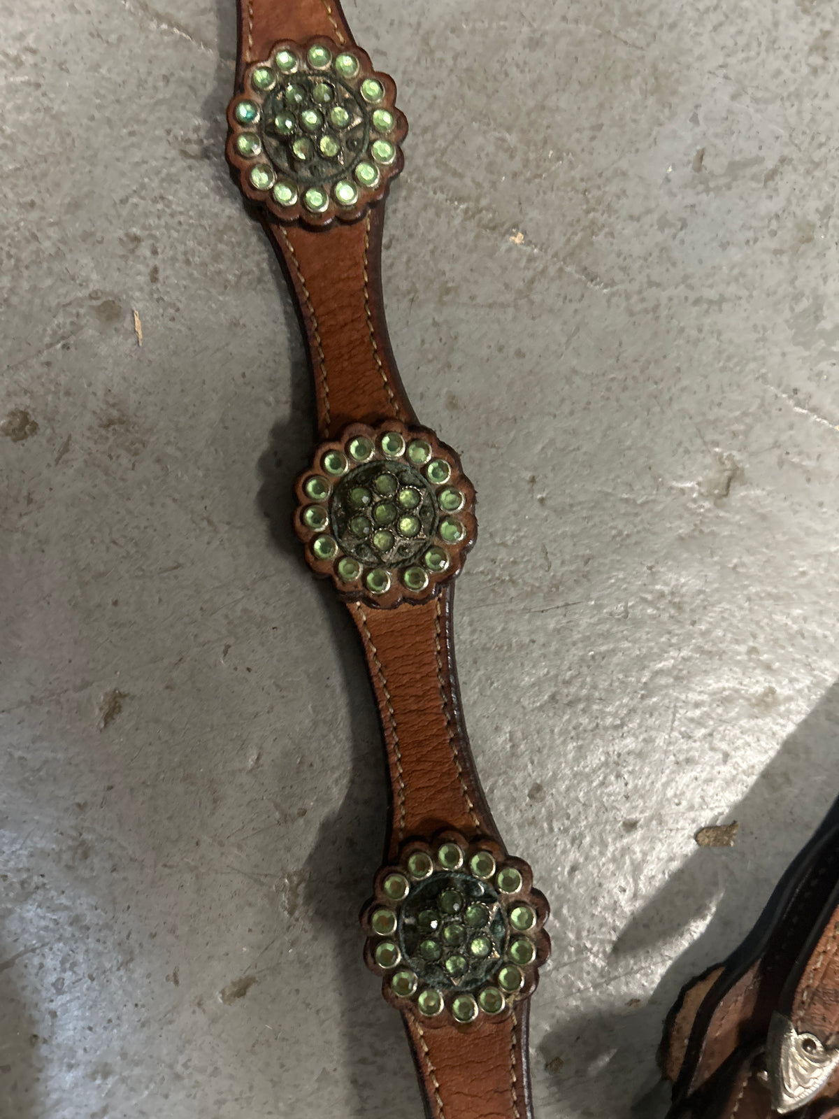 Lime Green Gem Tack Set