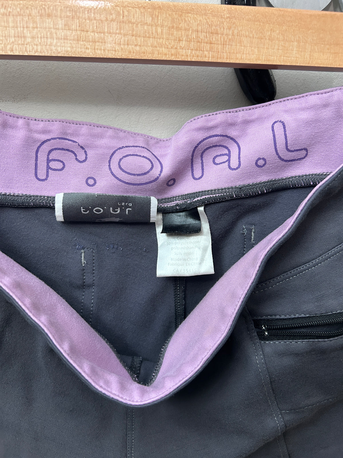 FOAL Grey Kneepatch Breeches Large